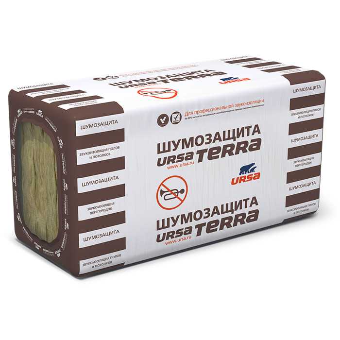 Утеплитель Ursa Terra шумозащита 100х610х1250